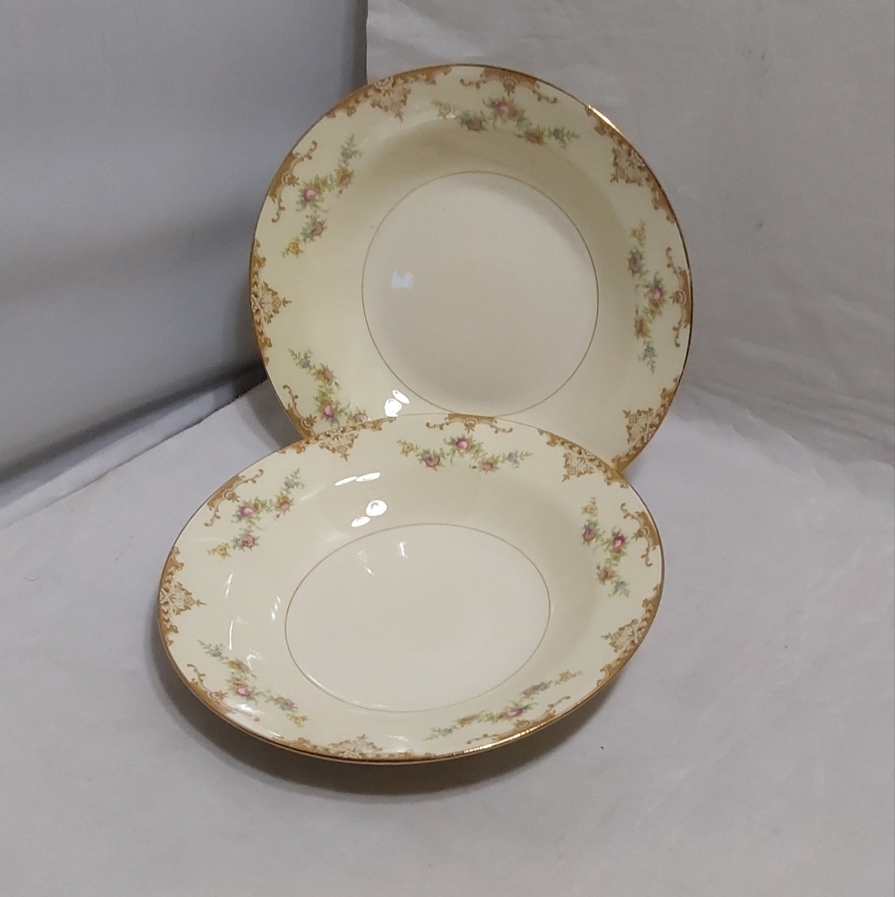 Nautilus,  2 RARE VINTAGE EGGSHELL SOUP BOWL‎